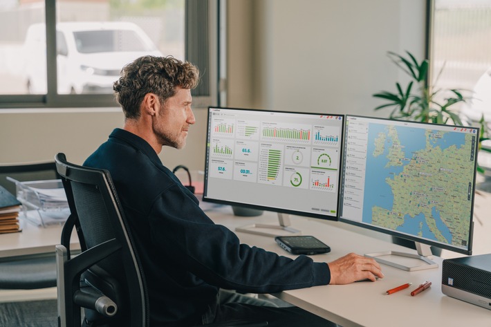 Webfleet bindet ab sofort Questars prädikative Technologie in seine Flottenmanagementlösung ein - und bietet damit Fuhrparkmanagern eine wegweisende, KI-gestützte Lösung zu einer effizienten und vorausschauenden Fahrzeugwartung an. / Weiterer Text über ots und www.presseportal.de/nr/173043 / Die Verwendung dieses Bildes für redaktionelle Zwecke ist unter Beachtung aller mitgeteilten Nutzungsbedingungen zulässig und dann auch honorarfrei. Veröffentlichung ausschließlich mit Bildrechte-Hinweis.