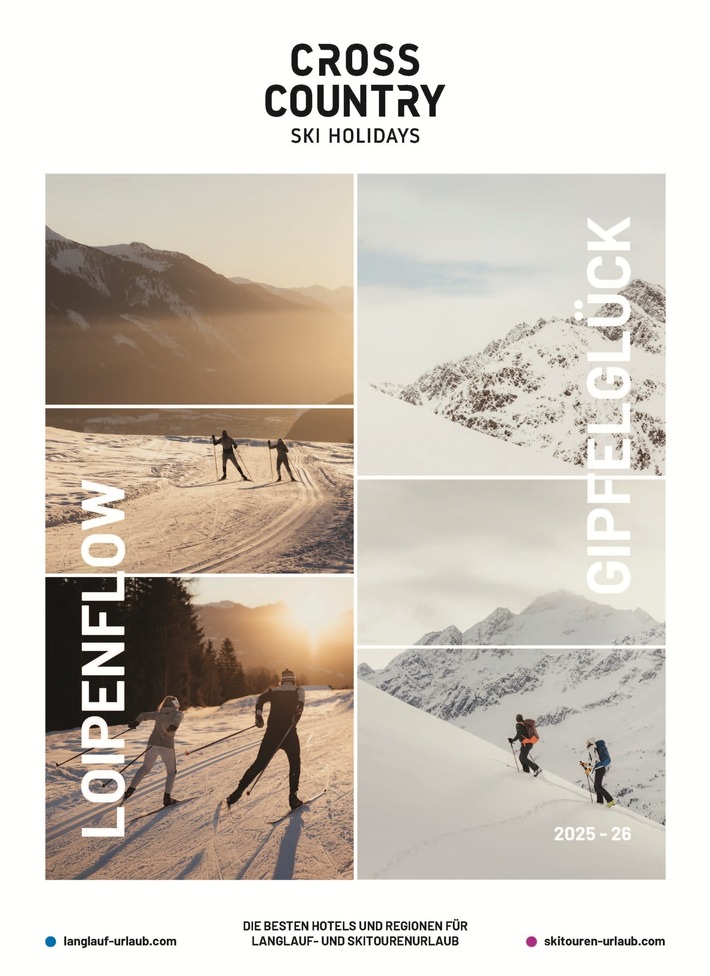 Titelblatt Katalog Cross Country Ski Holidays 2025/2026