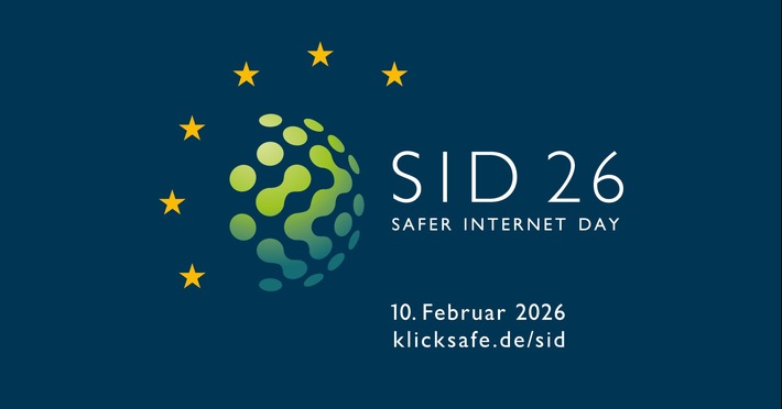 Die EU-Initiative klicksafe ruft für den 10. Februar bundesweit zur Teilnahme am Safer Internet Day 2026 auf. / Weiterer Text über ots und www.presseportal.de/nr/65117 / Die Verwendung dieses Bildes für redaktionelle Zwecke ist unter Beachtung aller mitgeteilten Nutzungsbedingungen zulässig und dann auch honorarfrei. Veröffentlichung ausschließlich mit Bildrechte-Hinweis.